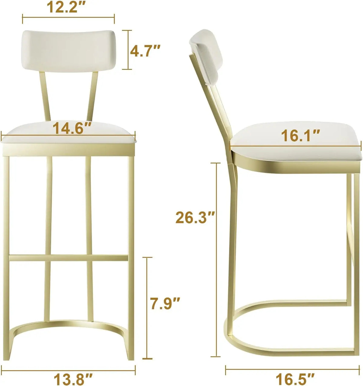 Counter Height Bar Stools, Set of 2