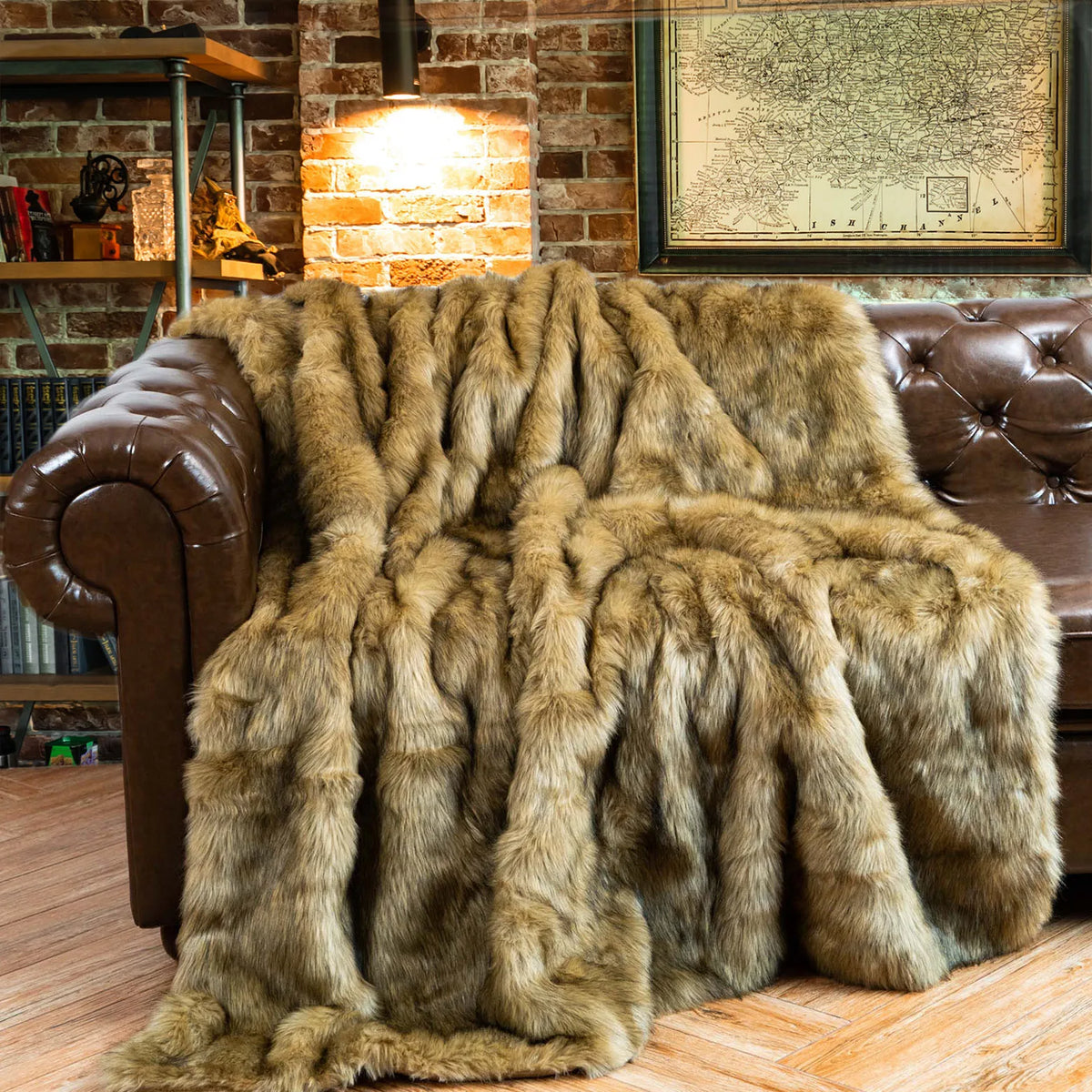 Soft Faux Fur Throw Blanket, 3 Colors