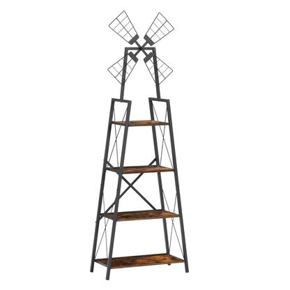 Four tier narrow bookshelf size and proportion reference