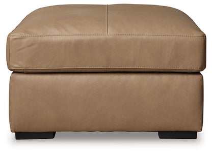 Leather Sectional Sofa with Ottoman, 3 Piece