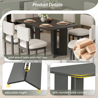 One upholstered dining chair shown on its own