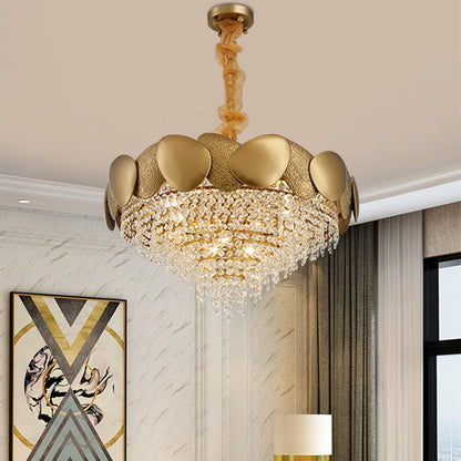 Close-up of the crystal detailing and LED light source