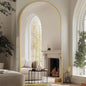 Arched Full Length Mirror, Gold Frame