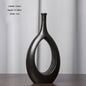 Ceramic Hydroponic Vase, Glazed Finish
