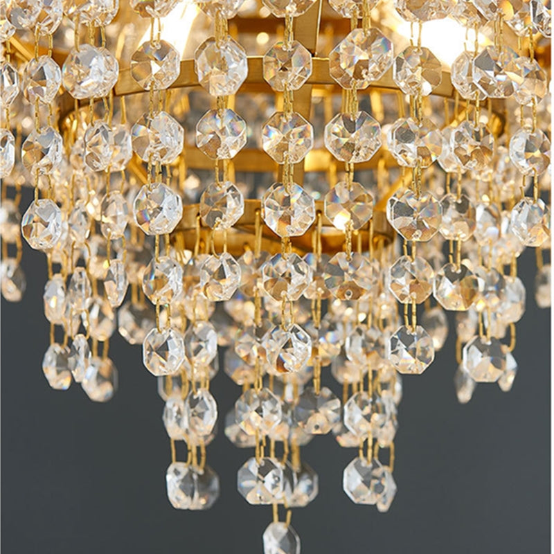 Stainless Steel Crystal Chandelier, LED
