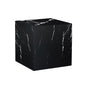 Black marble-texture cube coffee table