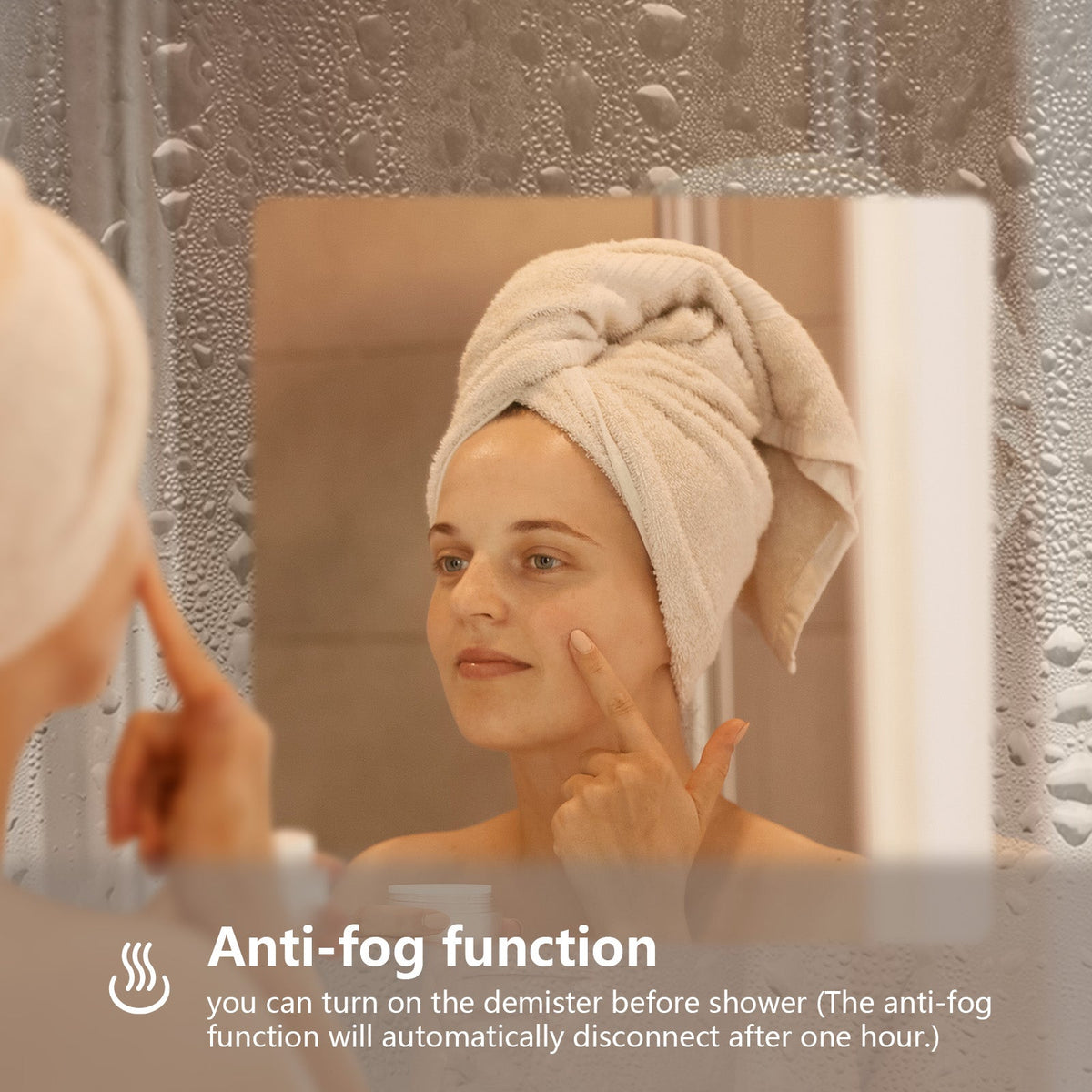 Frameless Backlit LED Bathroom Mirror, 5 Sizes