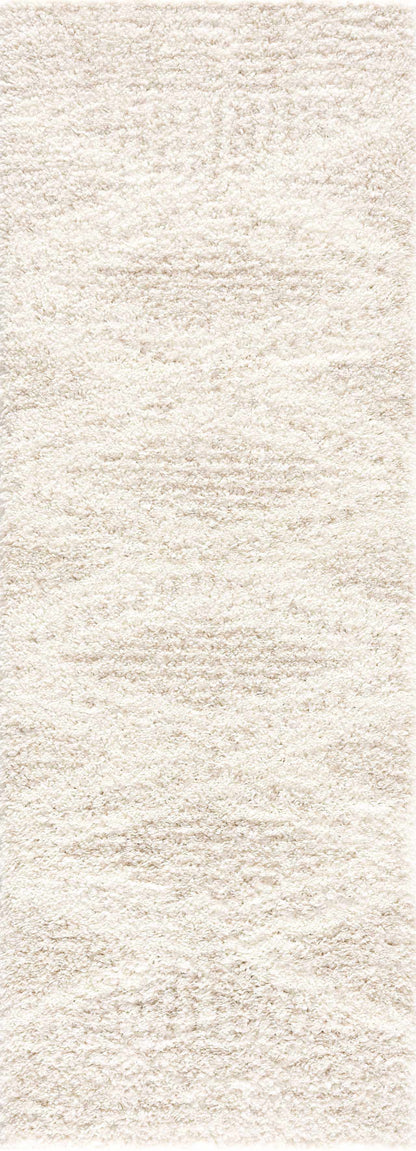 Plush Shag Area Rug, Light Beige in 11 Sizes