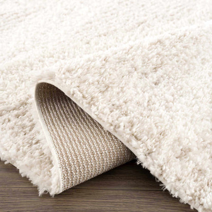 Plush Shag Area Rug, Light Beige in 11 Sizes