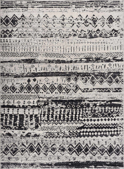 Patterned washable rug photographed flat against a plain background