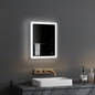 Lyra LED bathroom mirror shown above a vanity in a bathroom