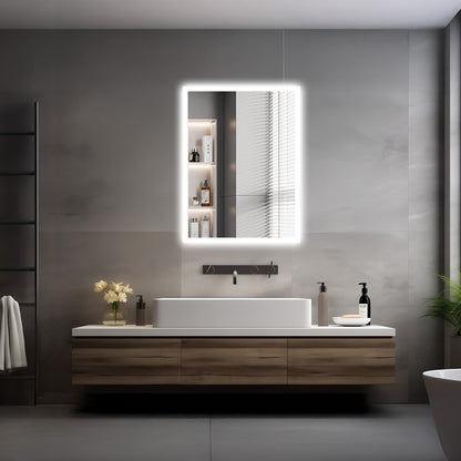 Lyra LED Bathroom Mirror, Acrylic Frame in 5 Sizes