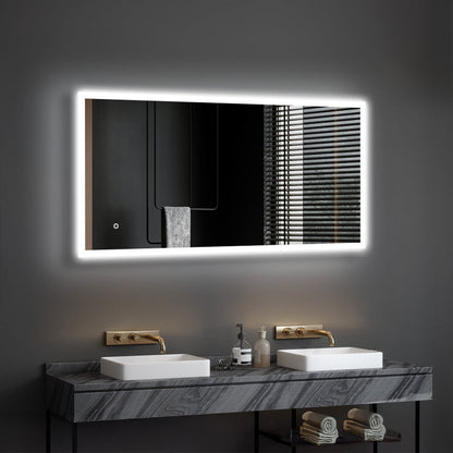 Lyra LED Bathroom Mirror, Acrylic Frame in 5 Sizes
