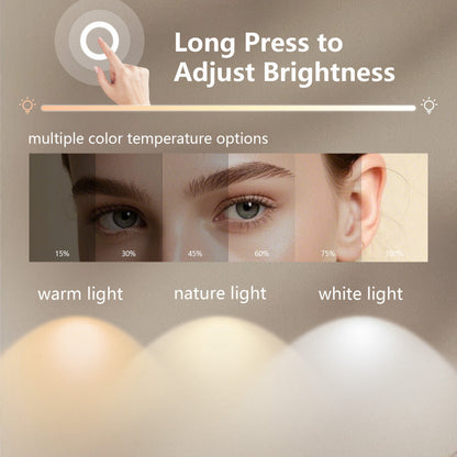 LED Bathroom Mirror with 3X Magnifier, Anti-Fog