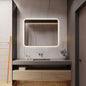 LED Bathroom Mirror, Brushed Gold in 5 Sizes