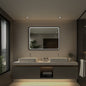 LED Bathroom Mirror, Matte Black with Anti-Fog