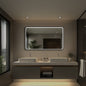 LED Bathroom Mirror, Matte Black with Anti-Fog