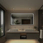LED Bathroom Mirror, Matte Black with Anti-Fog