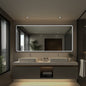 LED Bathroom Mirror, Matte Black with Anti-Fog