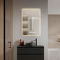 Close view of the front lit strip and mirrored edge detail