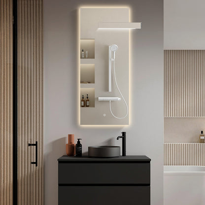 Backlit and Front Lit LED Bathroom Mirror, 4 Sizes