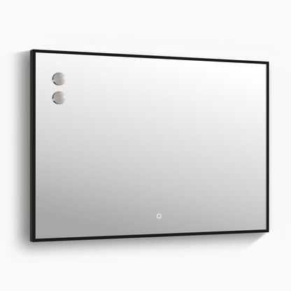 Spherical accent bulb detail on AuraDate mirror