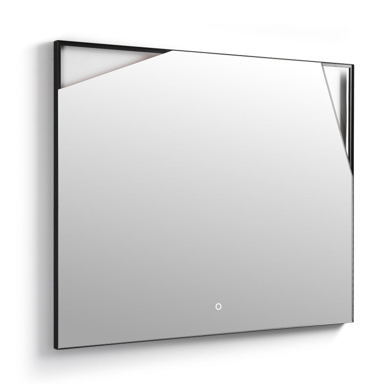 Cutout accent detail on WhimsMirror LED bathroom mirror