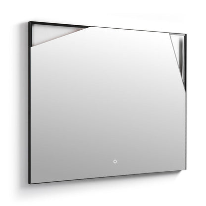 Cutout accent detail on WhimsMirror LED bathroom mirror