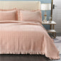 Quilted Flannel Bedspread Set, Reversible 3 Piece