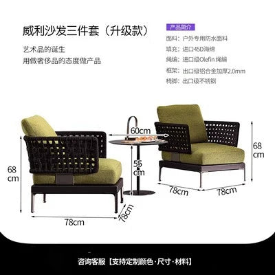 Modular Outdoor Rattan Sofa Set