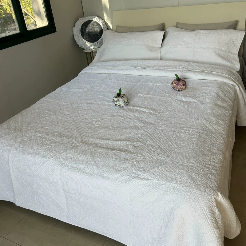 Cotton Three-Layer Quilted Bedspread Set, 3 Piece