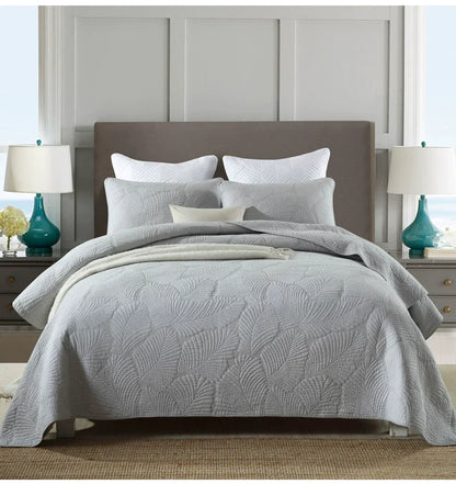 Cotton Three-Layer Quilted Bedspread Set, 3 Piece