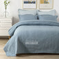 Embroidered Quilted Bedspread Set, Cotton 3 Piece