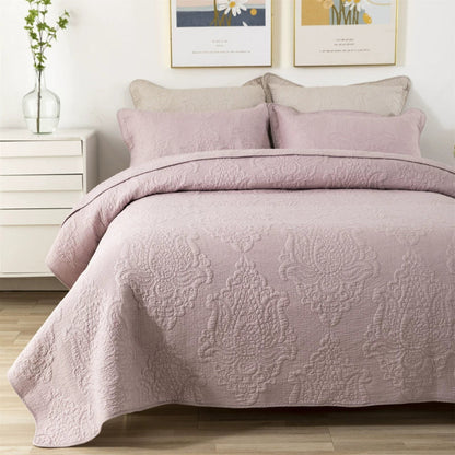 Cotton Three-Layer Quilted Bedspread Set, 3 Piece