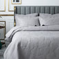 Embroidered Quilted Bedspread Set, Cotton 3 Piece