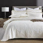 Embroidered Quilted Bedspread Set, Cotton 3 Piece