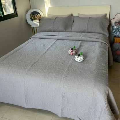 Cotton Three-Layer Quilted Bedspread Set, 3 Piece