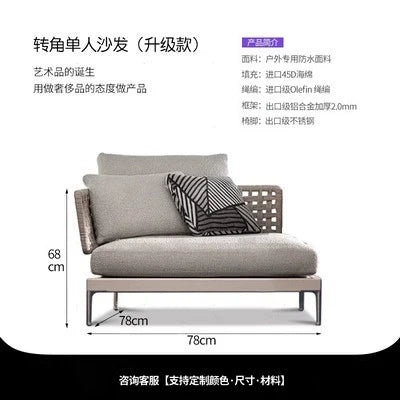 Modular Outdoor Rattan Sofa Set