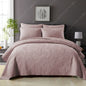 Embroidered Quilted Bedspread Set, Cotton 3 Piece