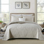 Embroidered Quilted Bedspread Set, Cotton 3 Piece