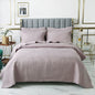 Embroidered Quilted Bedspread Set, Cotton 3 Piece