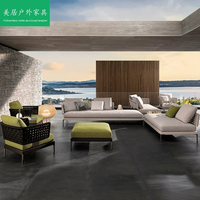Modular Outdoor Rattan Sofa Set