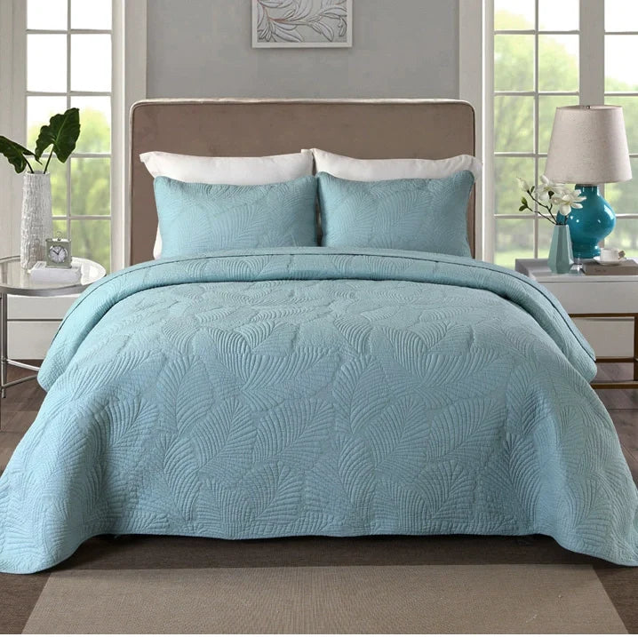 Cotton Three-Layer Quilted Bedspread Set, 3 Piece