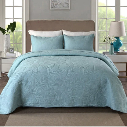 Cotton Three-Layer Quilted Bedspread Set, 3 Piece