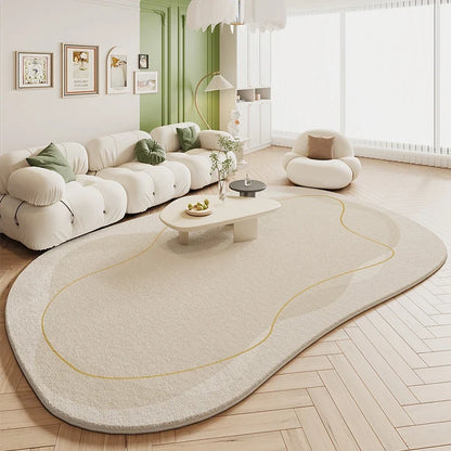 Irregular Plush Area Rug, Waterproof