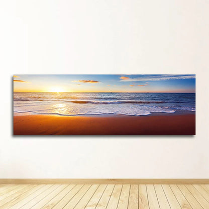 Seascape Canvas Wall Art, Unframed Beach Print