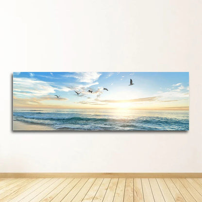 Seascape Canvas Wall Art, Unframed Beach Print