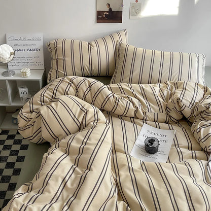 Close-up of the striped print pattern