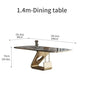 Marble Dining Table and Chair Set
