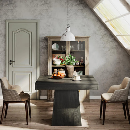 Square Farmhouse Dining Table for 4